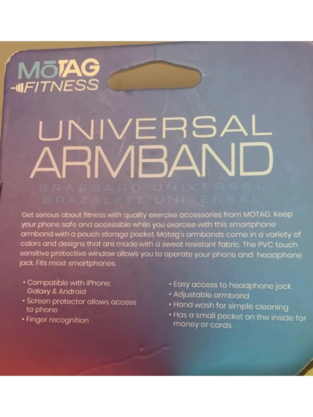 🦋 Motag Fitness Armband Running Exercise Workout Phone Accessory Holder NWT